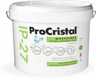 Шпатлівка акрилова ProCristal гладь Фініш ІР-27 16кг 3400000002342 фото