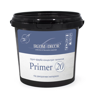 Грунт-краска для декоративных материалов Ircom Decor Primer 20 Белая 0,8 л i00400727 фото