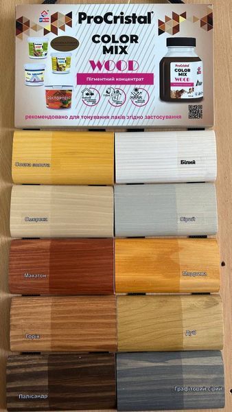Пігментний концентрат ProCristal Color Mix Wood IР-0025 графітовий-сірий 110 мл 3400000002233 фото