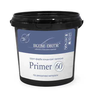 Грунт-краска для декоративных материалов Ircom Decor Primer 60 Белая 0,8 л i00400729 фото