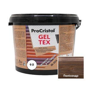 Просочення лазурне для дерева (морилка) ProCristal Geltex IR-015 Палісандр 9 л i00701954 фото