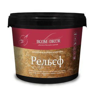 Декоративная штукатурка Ircom Decor Рельеф Микроцемент Белая 15 кг i00800091 фото