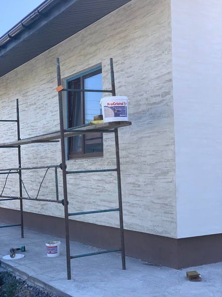 Декоративна штукатурка силіконова Ircom Decor Травертіно Біла 25 кг i00801346 фото